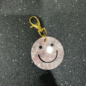 Rose smiley 😃 keychain